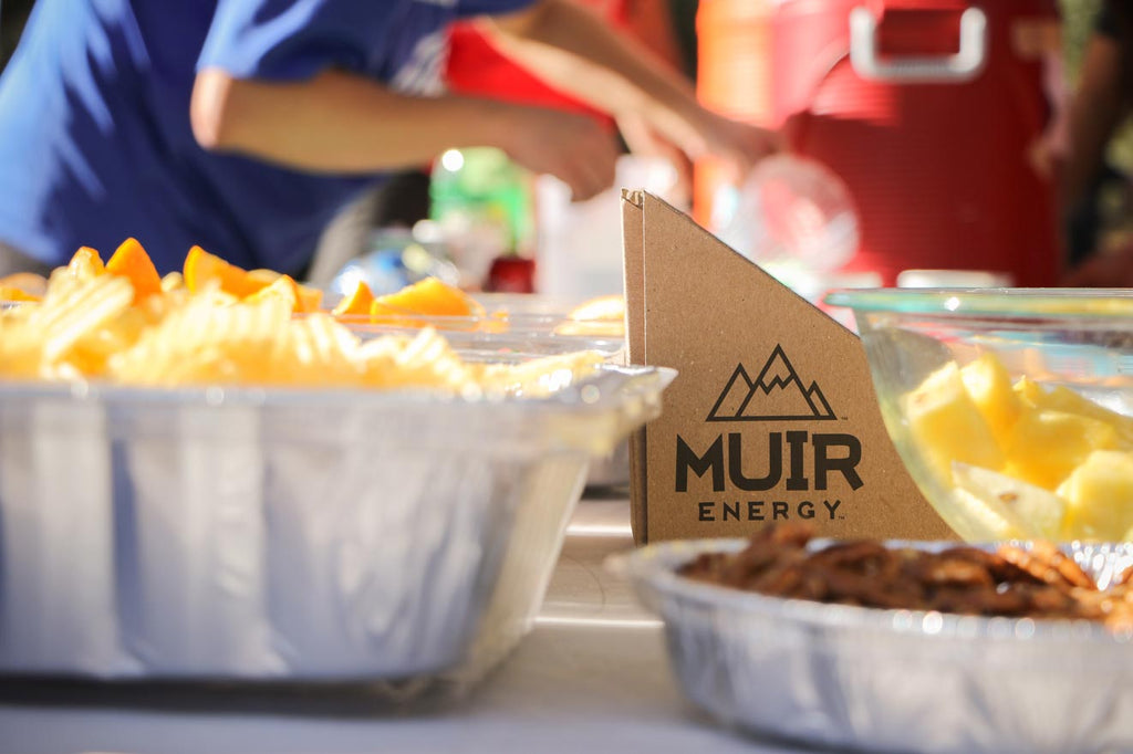MUIR Energy at race aid stations