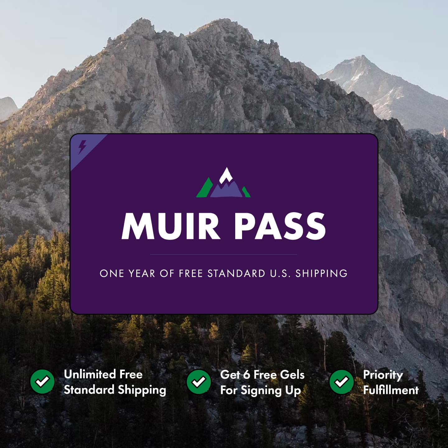 MUIR Pass (1 Year of Free Shipping)